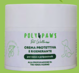 Crema Poly4paws: Rivitalizza Naso e Polpastrelli del Tuo Cane con Sollievo Immediato e Protezione Duratura. Garantisce Cura, Comfort e Benessere per il Tuo Fido. Profumazione the verde marino 50 ml.