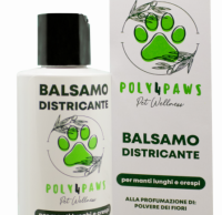 Balsamo Districante Poly4Paws: dona morbidezza e lucentezza irresistibili al pelo del tuo amico a quattro zampe.